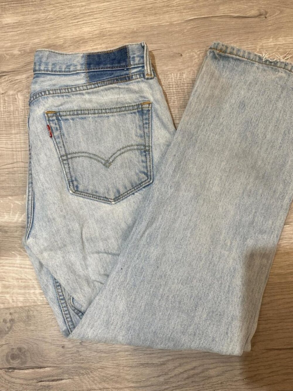 Light Wash Vintage Straight Leg Jeans